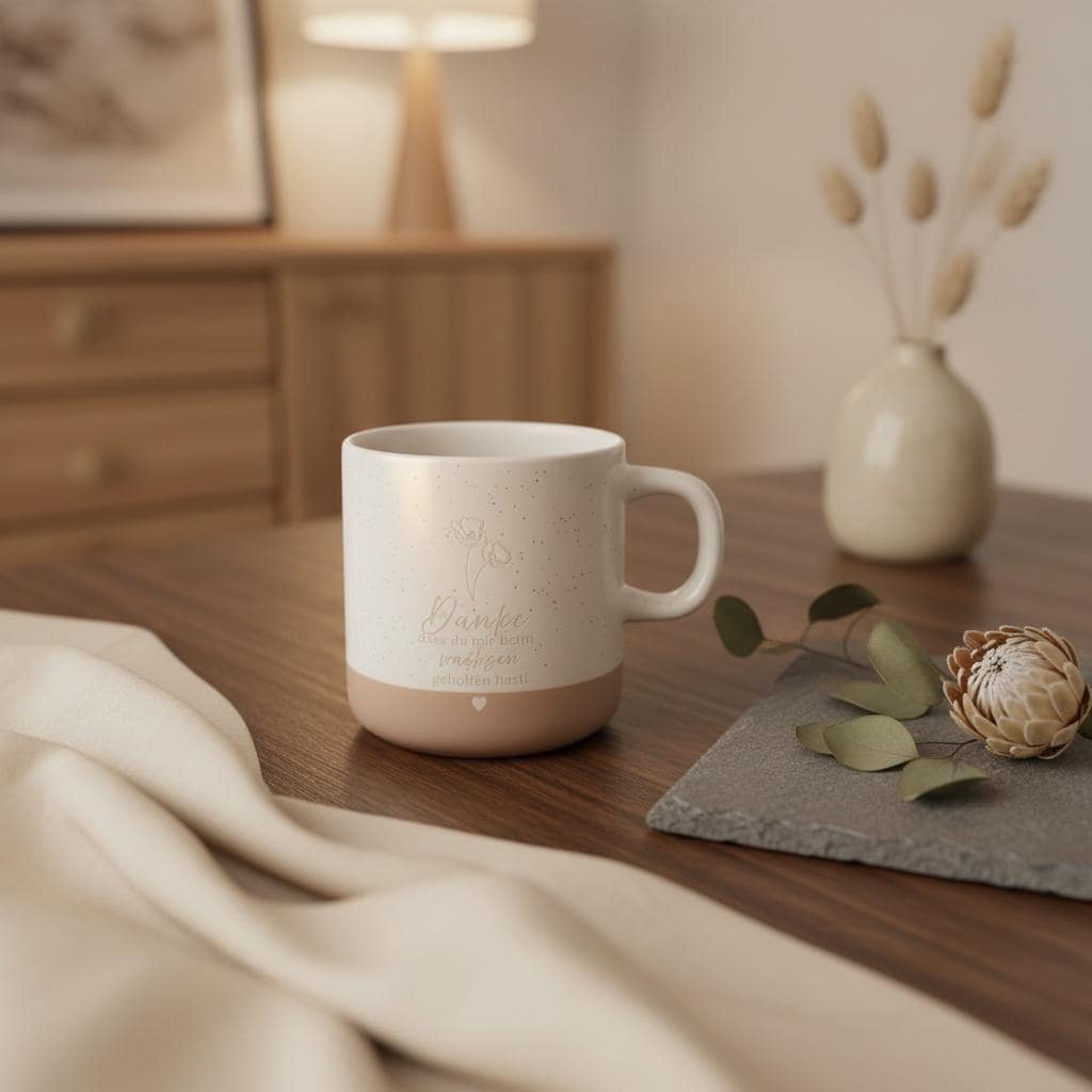 Danke Erzieherin Tasse personalisiert – „Danke dass du mir beim Wachsen geholfen hast“ Abschied Kita Geschenk mit Gravur Das Glückswerk
