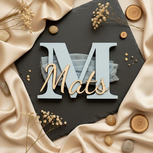 Namensschild Holz Türschild Kinderzimmer, personalisiert mit Wunschname, Geschenk zur Geburt, DasGlueckswerk, Geburtstag, Signs, Holz
