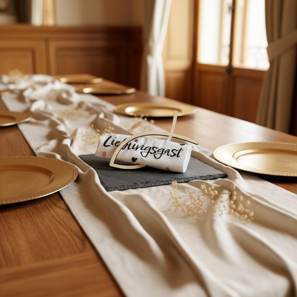 Serviettenringe Fischform aus Holz, 10er Set, Tischdeko für Taufe und Kommunion, DasGlueckswerk, Geburt & Baby, Napkin Holders, holz