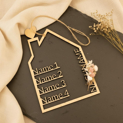 SVG Laserdatei Türkranz Haus, digitaler Download zum Selberlasern, Geschenk Hochzeit Einzug, DasGlueckswerk, Digitale Laserdateien, Door Hangers, 