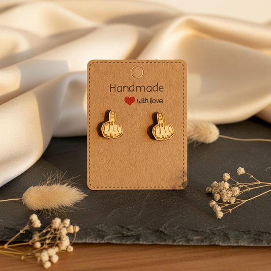 Holzohrringe aus Birkenholz, minimalistisch, 1,5 cm, handgefertigter Modeschmuck, DasGlueckswerk, Dekoration, Stud Earrings, Holz