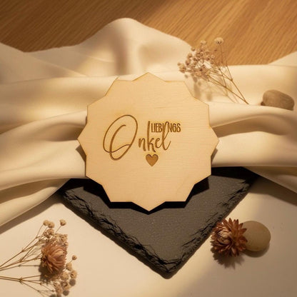 Lieblingsbruder Geschenk – Personalisierte Betonkerze mit Gravur, Outdoor Kerze, modernes Bruder Geschenk Das Glückswerk