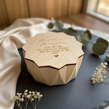 Besonderes Geschenk Betonkerze – „Besondere Menschen“ Gravur, Wertschätzung Geschenk, Outdoor Kerze modern Das Glückswerk