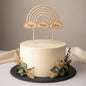 Cake Topper Regenbogen personalisiert | Tortendeko aus Holz oder Acryl | Geburtstag Taufe Hochzeit
