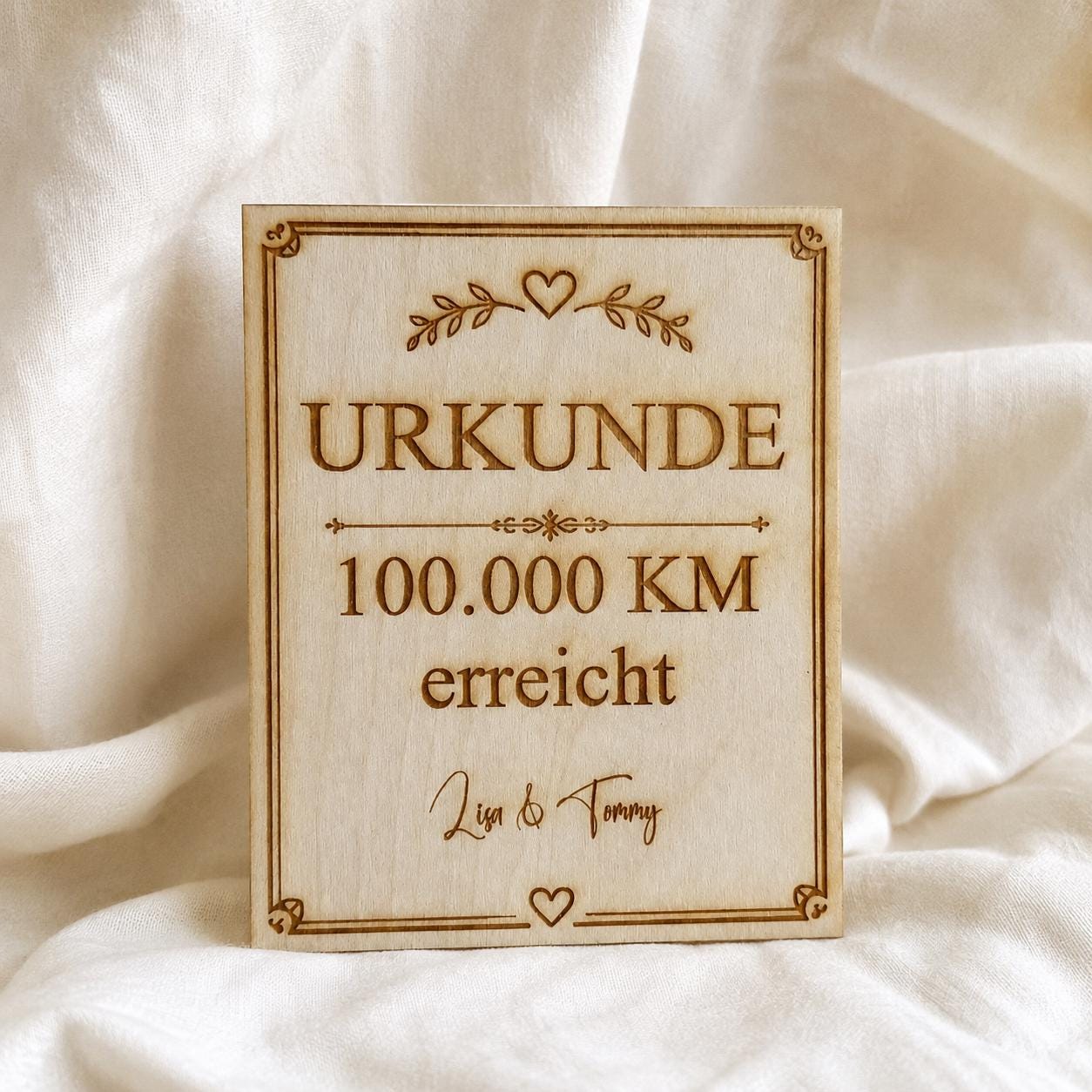 400.000 km Urkunde aus Holz personalisiert – Auszeichnung und Geschenk für Autofahrer, DasGlueckswerk, Geschenke für Autofahrer, Greeting Cards, 