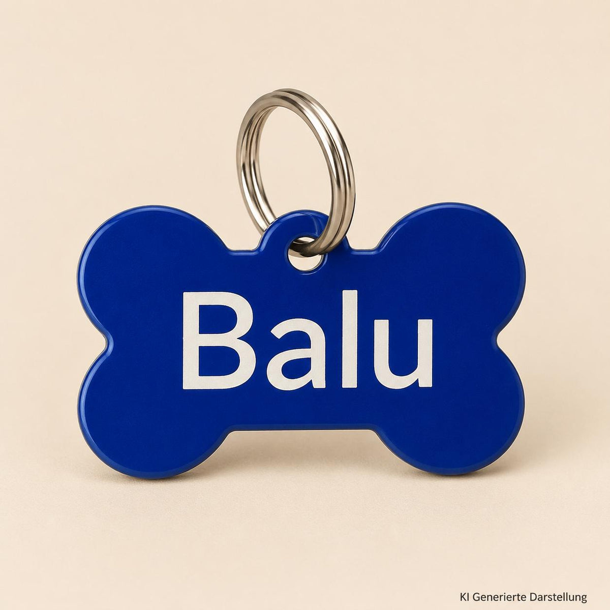 Hundemarke Knochen mit Namensgravur, verschiedene Farben, Adresse Telefonnummer Hundehalsband, DasGlueckswerk, Tierfreunde, Pet Charms & Bells, metall