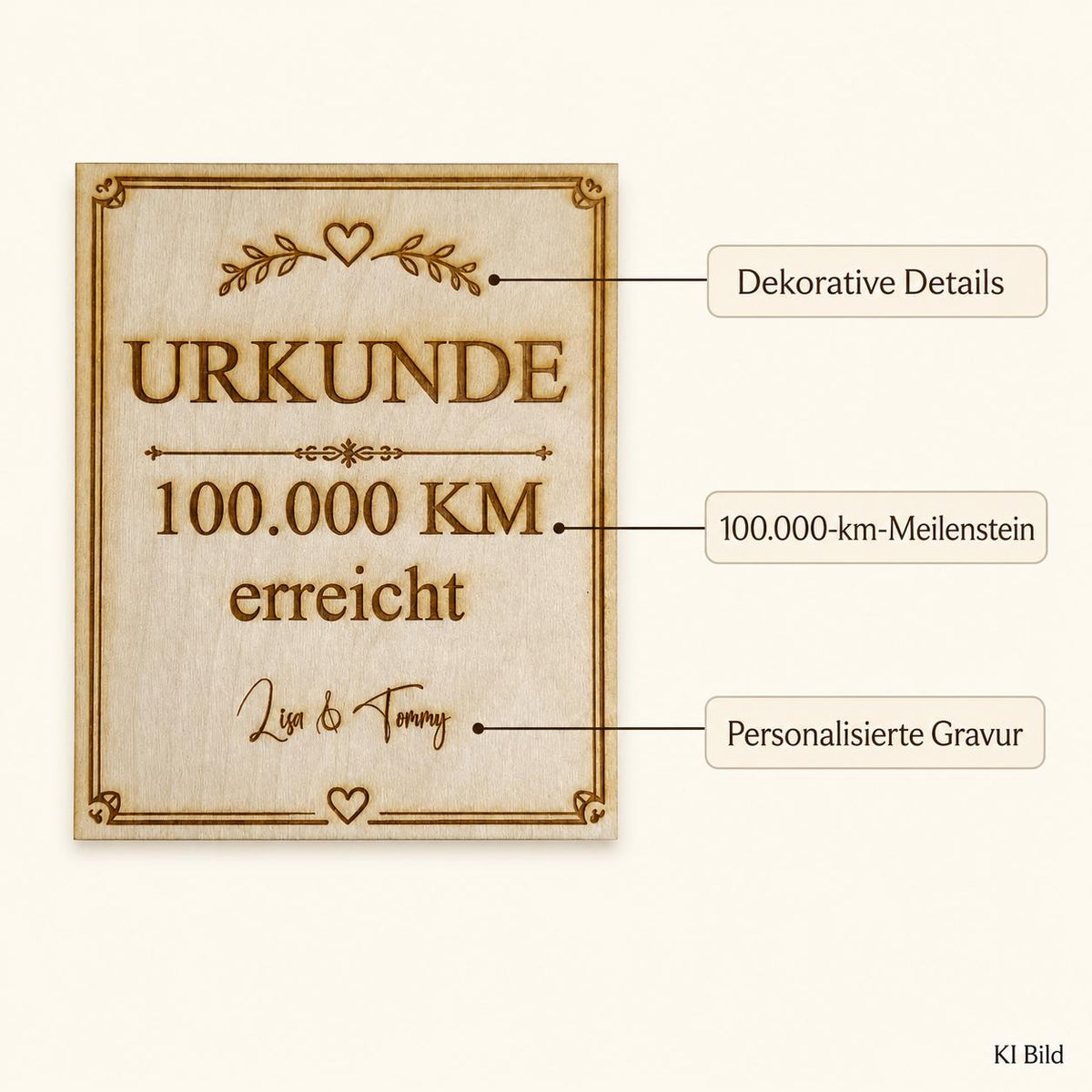 400.000 km Urkunde aus Holz personalisiert – Auszeichnung und Geschenk für Autofahrer, DasGlueckswerk, Geschenke für Autofahrer, Greeting Cards, 