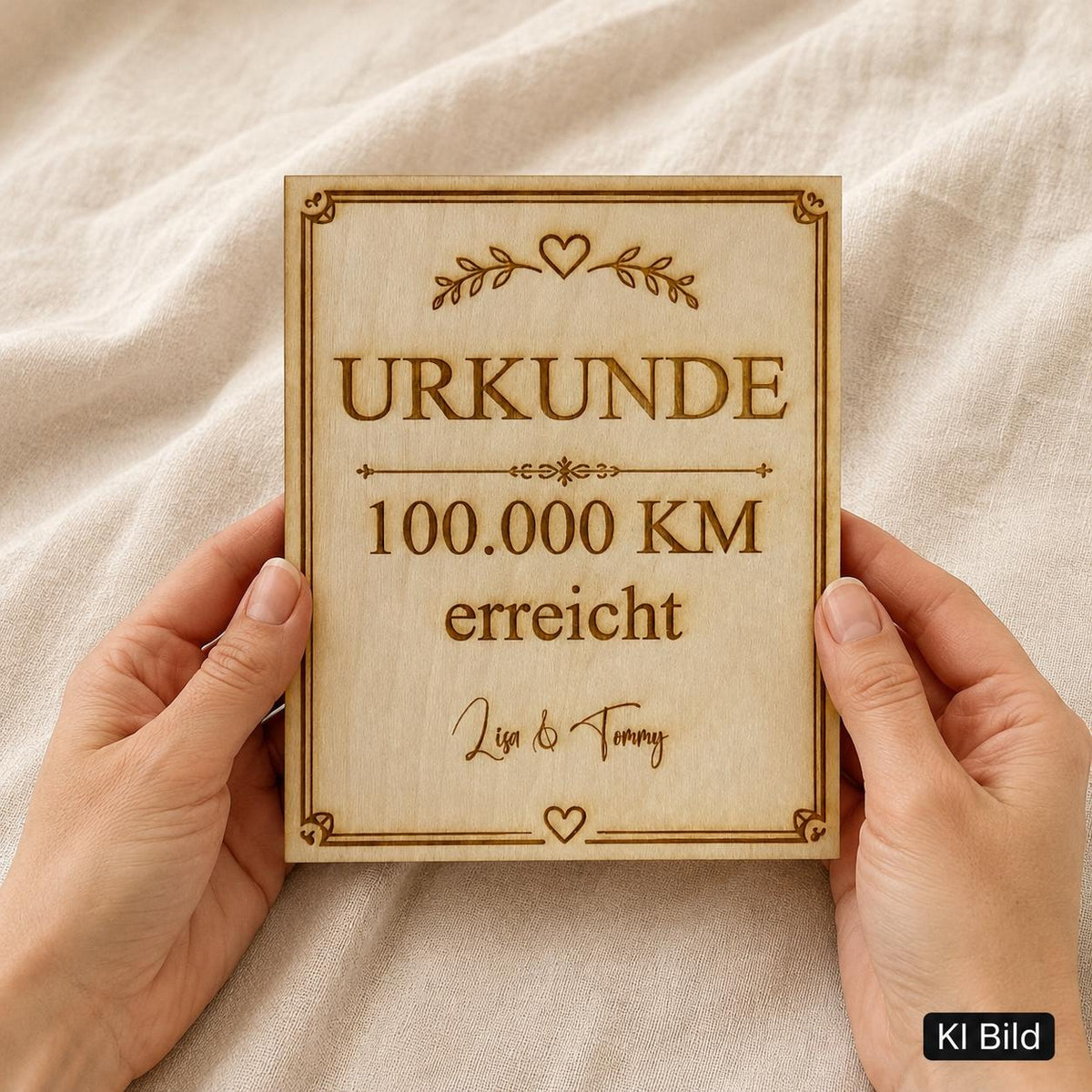400.000 km Urkunde aus Holz personalisiert – Auszeichnung und Geschenk für Autofahrer, DasGlueckswerk, Geschenke für Autofahrer, Greeting Cards, 