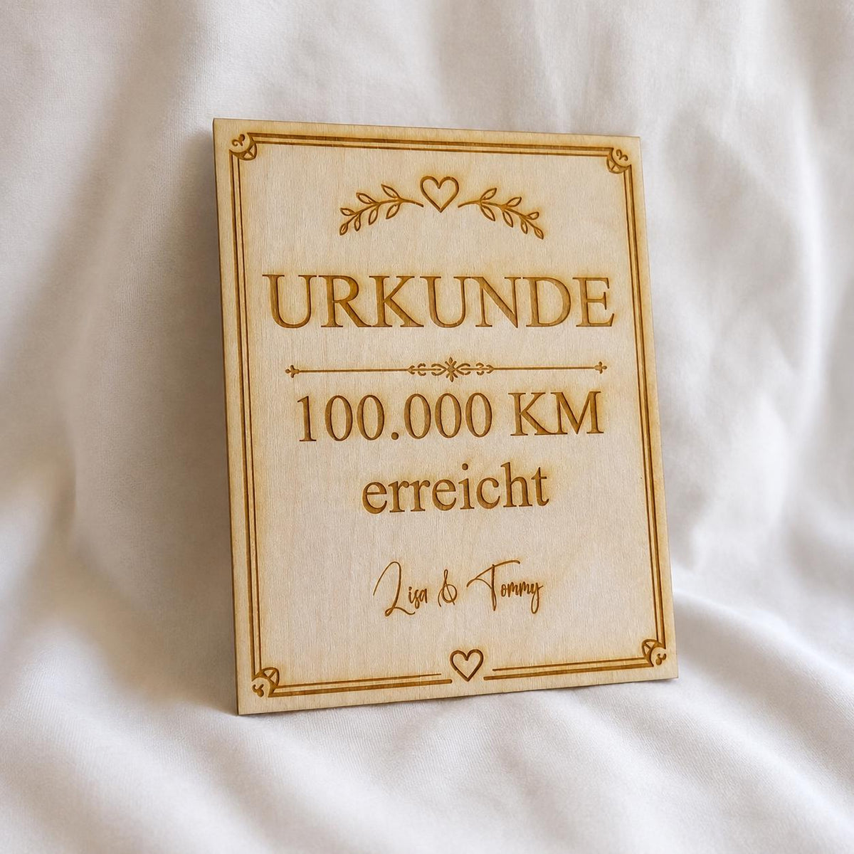 400.000 km Urkunde aus Holz personalisiert – Auszeichnung und Geschenk für Autofahrer, DasGlueckswerk, Geschenke für Autofahrer, Greeting Cards, 