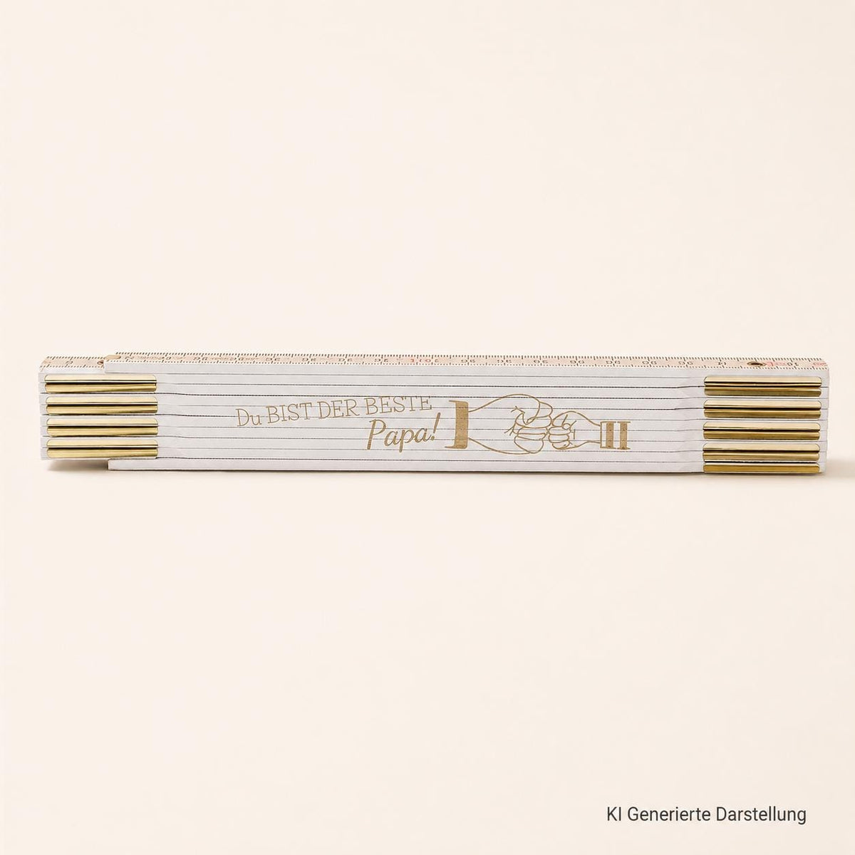 Zollstock mit Wunschgravur, personalisiertes Geschenk für Papa oder Opa, DasGlueckswerk, Personalisierte Geschenk, Tools, 