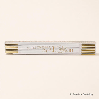 Zollstock mit Wunschgravur, personalisiertes Geschenk für Papa oder Opa, DasGlueckswerk, Personalisierte Geschenk, Tools, 