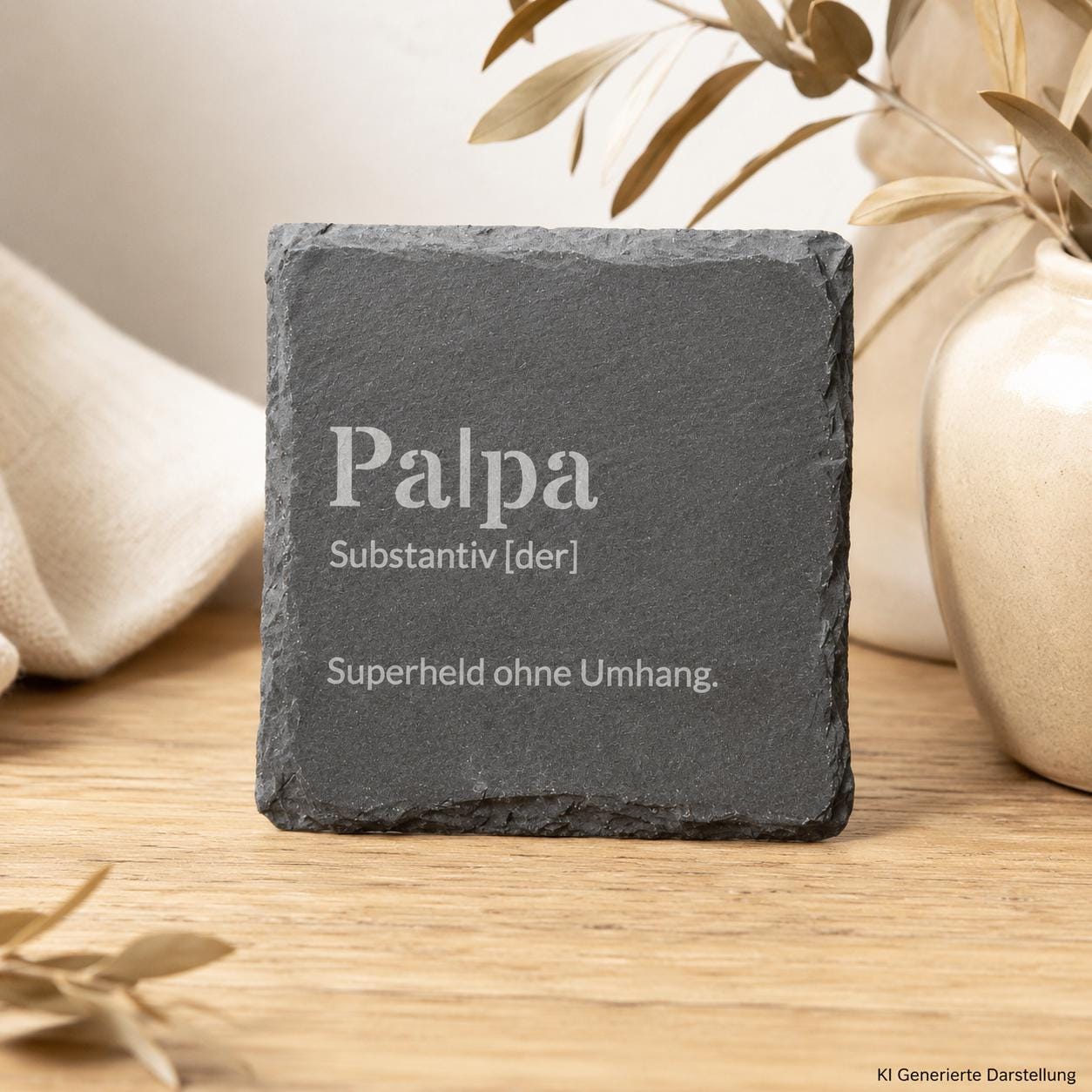 Untersetzer Schiefer Name individualisiert Glasuntersetzer Geschenkidee, DasGlueckswerk, Dekoration, Coasters, Schiefer