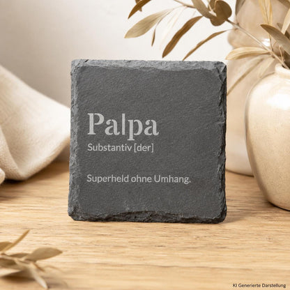 Untersetzer Schiefer Name individualisiert Glasuntersetzer Geschenkidee, DasGlueckswerk, Dekoration, Coasters, Schiefer