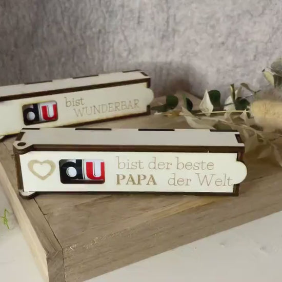 Schokoriegel Geschenkbox Patenschaft, Holzbox mit Gravur, willst du Patentante oder Patenonkel sein